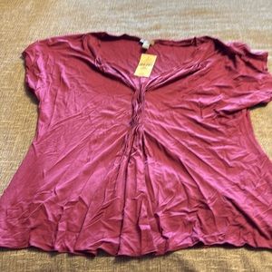 NWT J.Jill boysenberry top